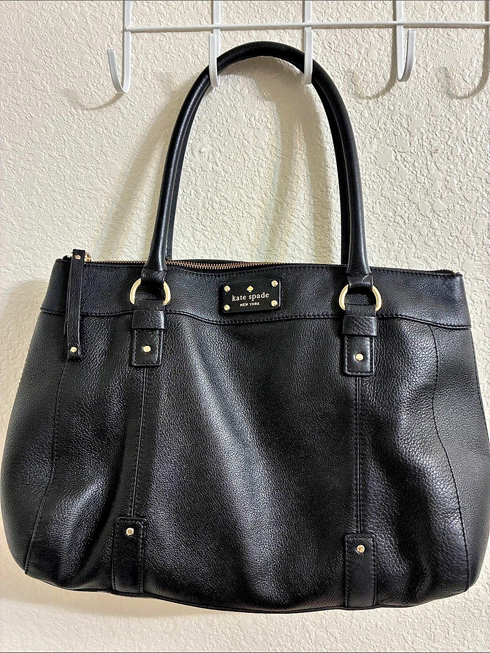Kate Spade Black 100% cow soft Leather Tote